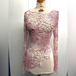 Runway 101 Vintage Crotchet Top